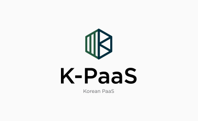 k-paas 세로형 로고